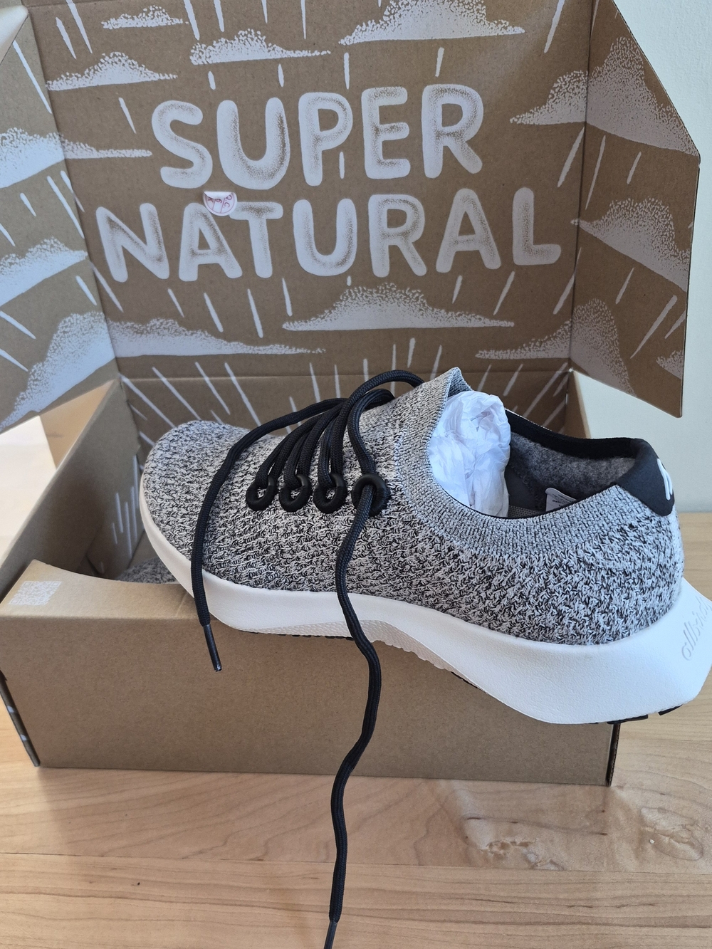 allbirds Heather Knit Casual Sneakers with Black Laces